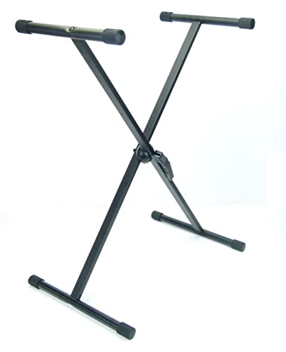 Paccs HDF002 Keyboardstaender Schwarz mit Schnellverschluss von Paccs