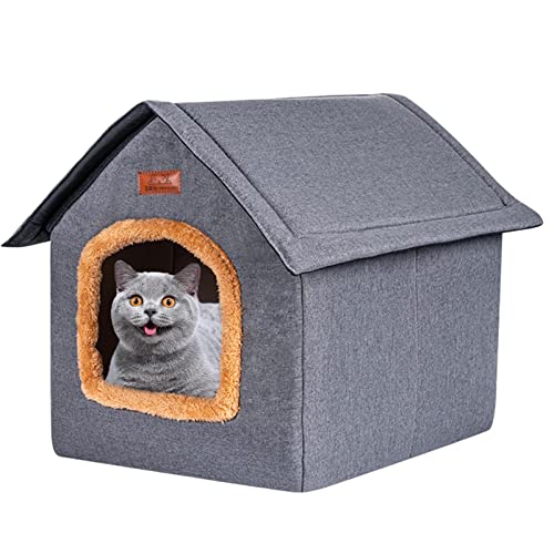 Haustierzubehör, Katzenbett für draußen mit abnehmbarem Design, abnehmbare und atmungsaktive Hundehütte für drinnen und draußen, für Katzen, Kätzchen und Kleinen Pacienjo von Pacienjo