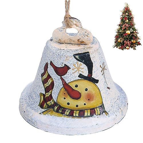 Weihnachtsbaumglocken - Rustikale Glocken - Große Weihnachtsglocken schaffen eine weihnachtliche Stimmung mit lauteren dekorativen Glocken zur Dekoration Pacienjo von Pacienjo