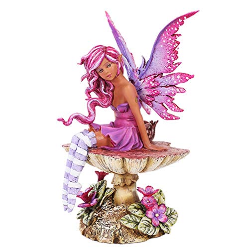 Amy Brown Licensed Magenta Fairy Statue Polyresin Figurine Home Decor von Pacific Giftware