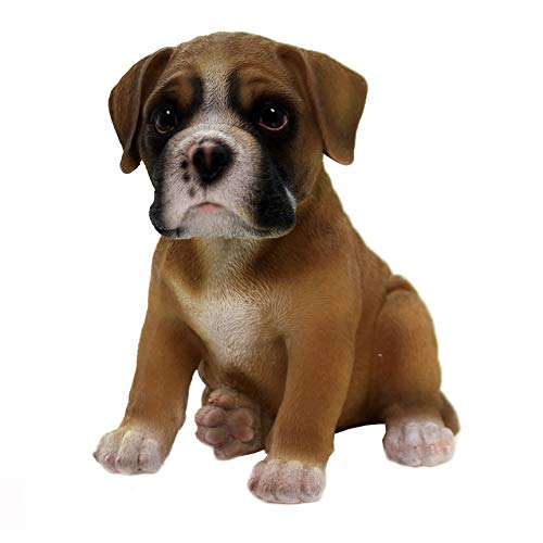 Pacific Giftware Boxer Hund Welpen Figur - Realistisch lebensecht Hunde Welpe Baby Dekofigur Geschenk für Hundeliebhaber von Pacific Giftware