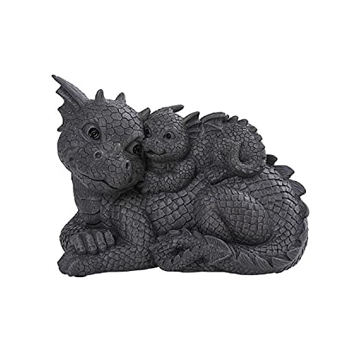 Pacific Giftware Garten Figur Drachen Famile Lovely 25 cm - Mutter mit Kind Gartendrache von Pacific Giftware