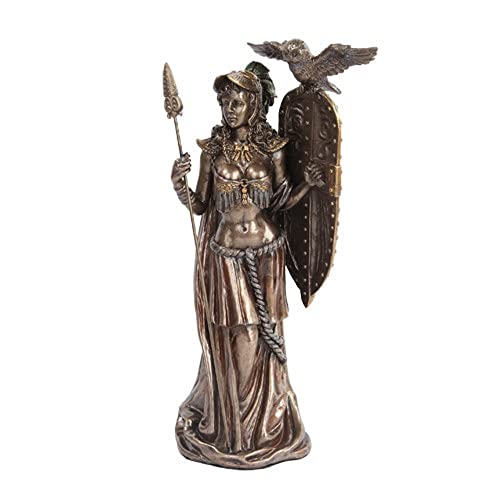 Griechische Göttin Athena W/Eule Spear & Shield Statue Skulptur figurebronze fertig von Pacific Giftware