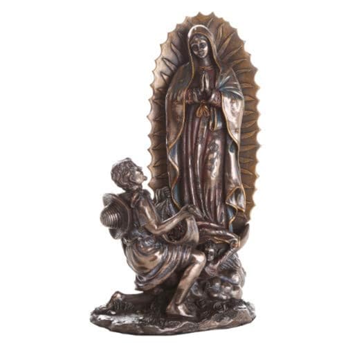 Pacific Giftware 10 Inch Our Lady of Guadalupe San St Juan Diego Saint Estatua Virgen Miracle Religious Collectible Figurine Cast Bronze Statue von Pacific Giftware