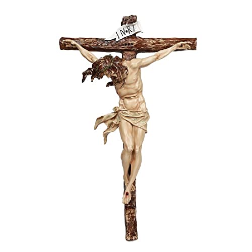 Pacific Giftware 20" H Wall Crucifix Jesus Resin Statue Home Decor von Pacific Giftware