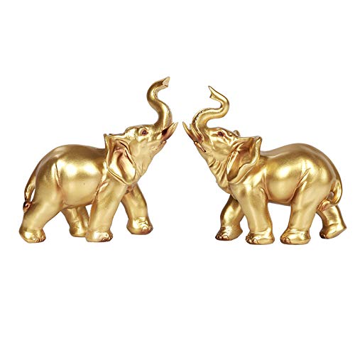 Pacific Giftware Dekofigur Goldener Elefant, 2 Stück von Pacific Giftware