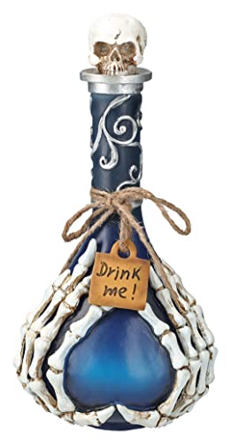 Pacific Giftware Dekoflasche mit Skeletthänden Drink Me | Gift Totenkopf Flasche Deko von Pacific Giftware