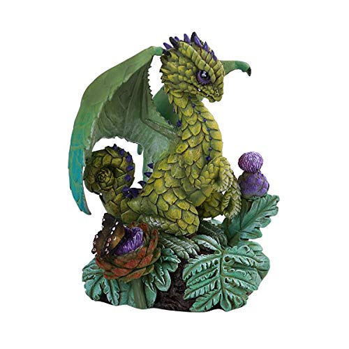 Pacific Giftware - Drachen Figur - Artischocke von Stanley Morrison - Statue Deko Fantasy Drachenfigur Blume von Pacific Giftware