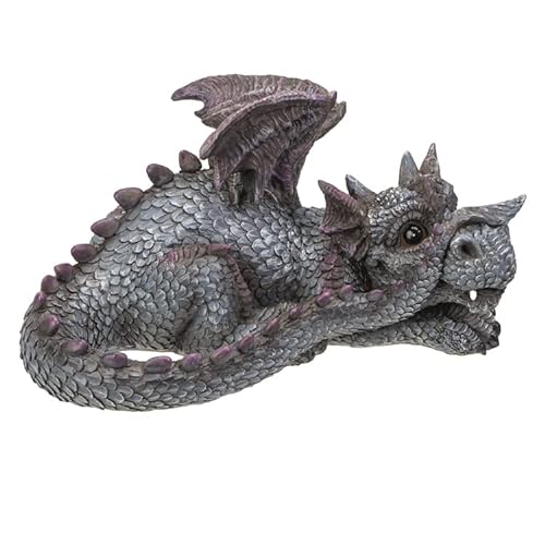 Pacific Giftware Drachen Figur liegend blau | Gartendeko Gartenfigur von Pacific Giftware