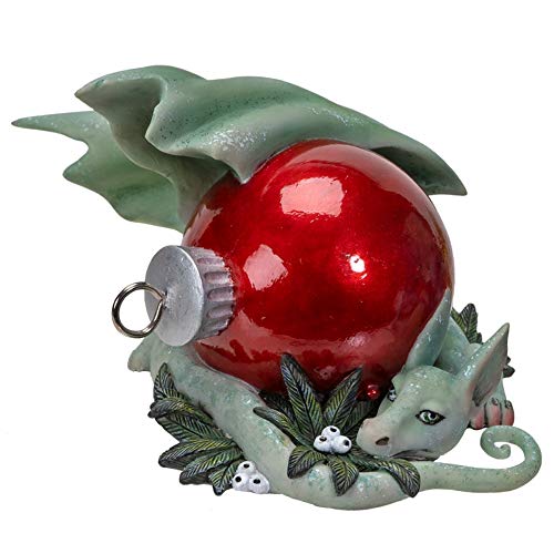 Pacific Giftware Drachenfigur Holiday Treasure by Amy Brown | Resin Figur Drache Weihnachten von Pacific Giftware