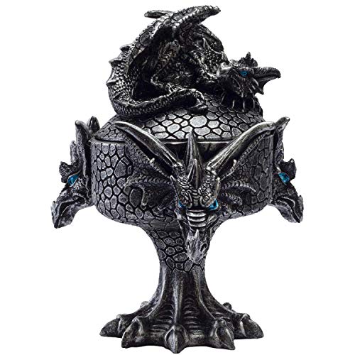 Pacific Giftware Fantasy Myths Legends Dragon Heads Dragon Baby Perching on Box Jewelry Trinket Box Figurine von Pacific Giftware