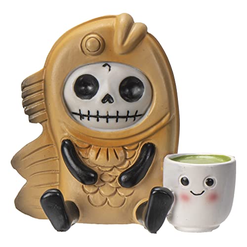 Pacific Giftware Furrybones Figur Tai | Taiyaki lustiges Skelett Sammelfigur von Pacific Giftware