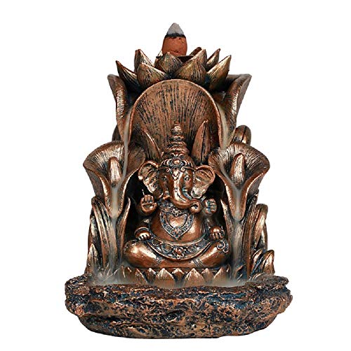 Pacific Giftware Ganesha auf Thron, Rückflussräucherstäbchen, Heimdekoration von Pacific Giftware