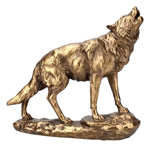 Pacific Giftware Heulende Wolf Figur goldfarben Wolfsfigur von Pacific Giftware