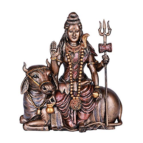 Pacific Giftware Lord Shiva Statue mit Nandi der Stier Statue Skulptur Figur von Pacific Giftware