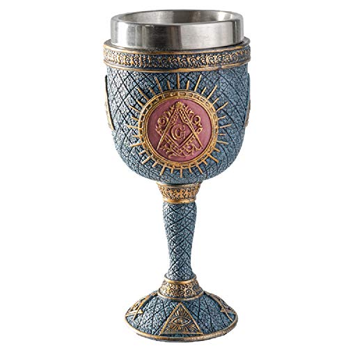 Pacific Giftware Masonic Square and Compasses Goblet with Removeable Inner von Pacific Giftware
