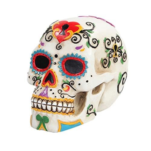 Pacific Giftware PTC 5.5 Inch Multicolor Patterned Day of The Dead Skull Statue Figurine Pacific Giftware PTC 5.5 Inch Multicolor Patterned Day of The Dead Skull Statue Figurine von Pacific Giftware