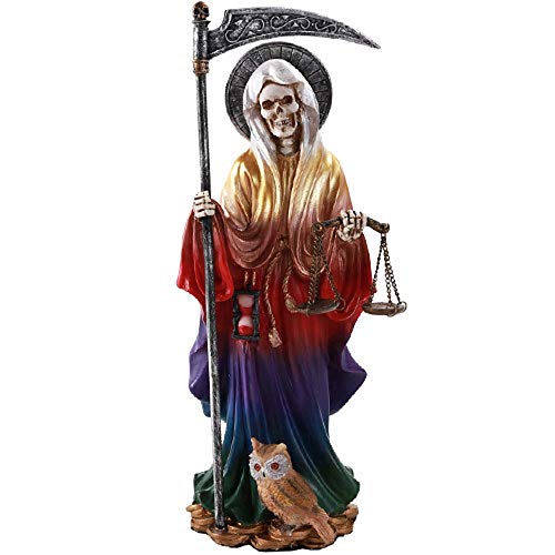 Pacific Giftware Santa Muerte Saint of Holy Death Standing Religious Statue 10 Inch Seven Powers (Rainbow) von Pacific Giftware