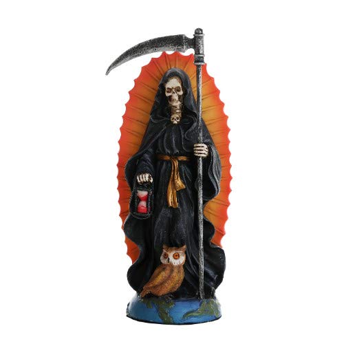 Pacific Giftware Santa Muerte Saint of Holy Death Standing Religious Statue 7.25 Inch Black Magic Protection Santisima Muerte Sculpture von Pacific Giftware