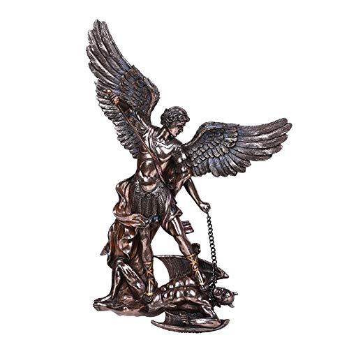 Pacific Giftware St. Michael The Archangel Defeating Satan Cold Cast Bronze Collectible Figurine von Pacific Giftware