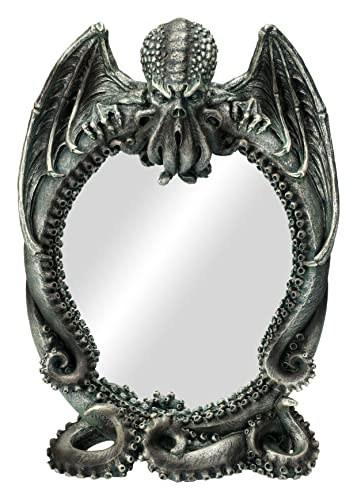 Pacific Giftware Tischspiegel Cthulhu Figur zum Stellen, 25 cm der Kraken Dämon Spiegel Gothic Fantasy von Pacific Giftware
