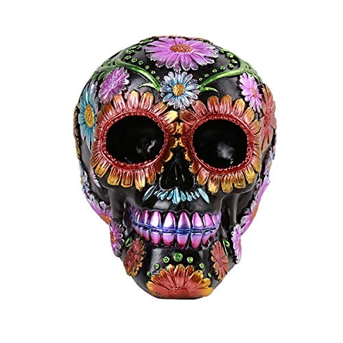 Pacific Giftware Totenkopf Figur schwarz mit Metallic Farben - Tag der Toten Deko Pacific Giftware Totenkopf Figur schwarz mit Metallic Farben - Tag der Toten Deko von Pacific Giftware