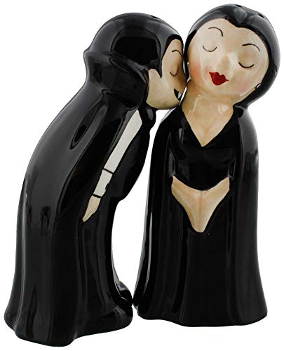 Pacific Giftware Vampire Love at First Bite Magnetisches Salz- und Pfefferstreuer-Set aus Keramik von Pacific Giftware