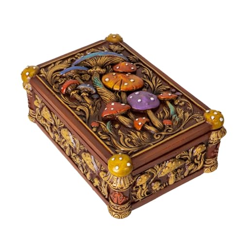 Pacific Giftware Verzauberte Pilz-Tarotbox mit buntem Fliegenpilz-Wald-Design, ideal für Tarot-Schmuck, Schmuckstücke oder Heimdekoration, 14,8 cm lang Pacific Giftware Verzauberte Pilz-Tarotbox mit buntem Fliegenpilz-Wald-Design, ideal für Tarot-Schmuck, Schmuckstücke oder Heimdekoration, 14,8 cm lang von Pacific Giftware