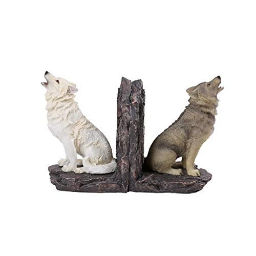 Pacific Giftware Wolf Buchstützen Heulende Wölfe Figur Statue von Pacific Giftware