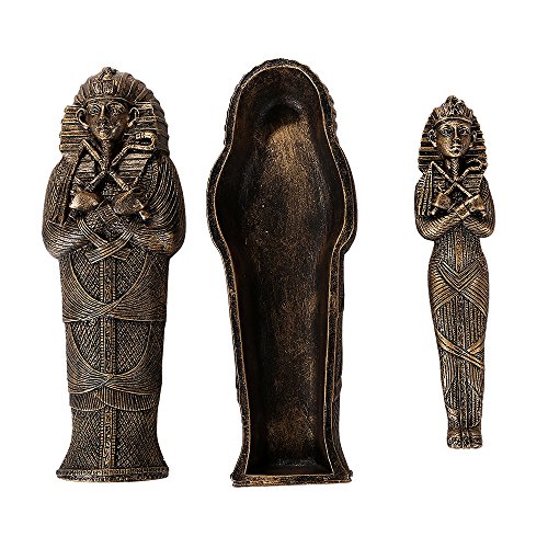 Pacific Trading Ancient Egyptian King TUT Sarcophagus with Mummy Figurine Tutankhamun Egypt New von Pacific Giftware