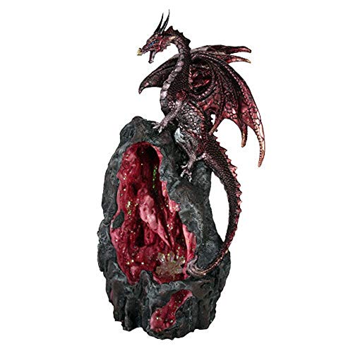 Pacific Trading Red Dragon Backflow Incense Tower Decoration New von Pacific Giftware