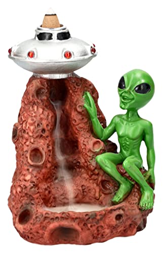 Rückfluss Räuchergefäß Alien mit UFO | Backflow Wasserfall Räucherhalter Ausserirdischer Figur Rückfluss Räuchergefäß Alien mit UFO | Backflow Wasserfall Räucherhalter Ausserirdischer Figur von Pacific Giftware