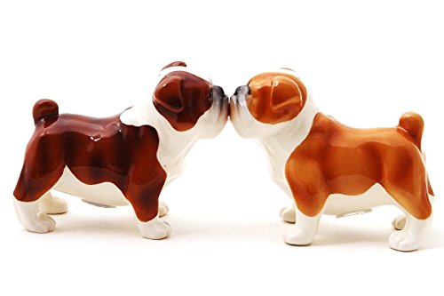 Sel & poivrière Motif bouledogue nouveaux cadeaux 8987 cuisine en céramique von Pacific Giftware