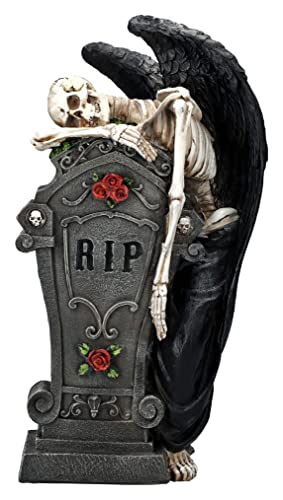 Pacific Giftware Trauernder Skelett Engel - Le Tombre Morte | Gothic Grabstein Figur Statue von Pacific Giftware
