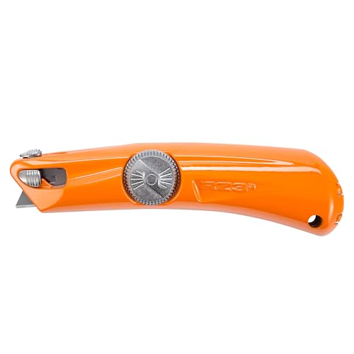 Pacific Handy Cutter® Sicherheitsmesser RZ3 - Oranges Cuttermesser mit automatischem Klingenrückzug und Metallgehäuse von Pacific Handy Cutter