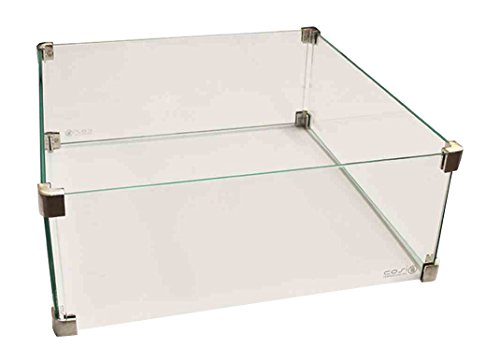 Cosi 18-504 Glasaufsatz Cosicube Zubehör zu Feuerstelle, Transparent von Pacific Lifestyle