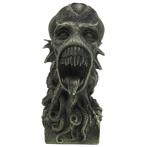 Pacific Trading Cthulhu Sammelfigur aus Kunstharz, The Ancient One Sea Monster Kraken Octopus Skull Statue, Gothic Home Decorations, einzigartige Geschenke für H.P. Lovecraft Fans, 17,8 cm, Grau von Pacific Giftware