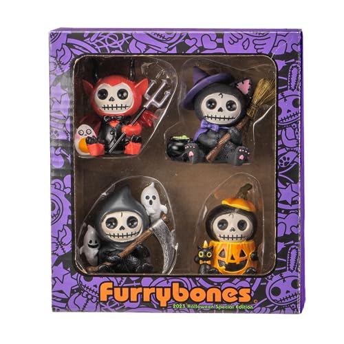 Pacific Trading Furrybones Halloween Figuren 4er Set Tischdeko von Pacific Giftware