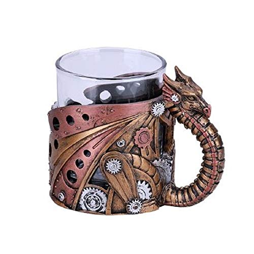 Pacific Trading Steampunk Dragon Glass Cup Mug New von Pacific Giftware