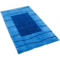 Pacific Badteppich Samoa Blau - 55x55 cm WC-Vorleger mit Ausschnitt von Pacific