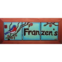 Adressplättchen Namensschild von PacificBlueTile