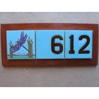 Adressschild Keramikfliesen Libelle Original Kunstfliese Adressschild Keramikfliesen Libelle Original Kunstfliese von PacificBlueTile