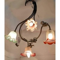 Antike Vintage Art Deco Deckenleuchte Kronleuchter Licht Glas Lampe Antike Vintage Art Deco Deckenleuchte Kronleuchter Licht Glas Lampe von PacificHub