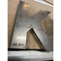 3D Schwimmende Corten | Verrostet Stahl Hausnummern Gemacht, Um Buchstaben Logos Zu Bestellen von PacificLaserArts