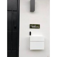 Edelstahl Custom Made Laser Cut House Signs, Nummern Und Plaques Marine Grade-Spiegel-Finish von PacificLaserArts