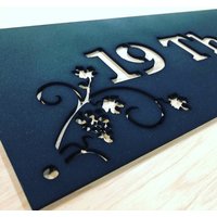 stahl Custom Made Laser Geschnitten Haus Zeichen, Zahlen Und Plaques von PacificLaserArts