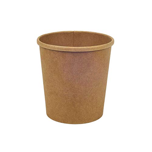 Pack & Cup Bio Suppenbecher aus Pappe Kraft Double - Einwegbecher - Soup to go - Suppenbehälter – umweltfreundliche Suppentasse aus Karton - Take away container - 450 ml 50 Stück von Pack & Cup