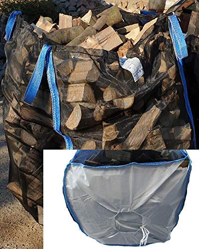 5 x TOP Premium BigBag für Brennholz Kaminholz Holzbag Woodbag Brennholzsack Netz Big Bag 100 * 100 * 160cm mit Sternboden von Pack24