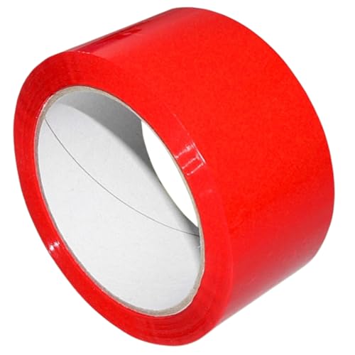 Packen 24 SCHNELL - PREISWERT - GUT Klebeband Rollen PP ROT Leise abrollbar Packband von Packen 24 SCHNELL - PREISWERT - GUT