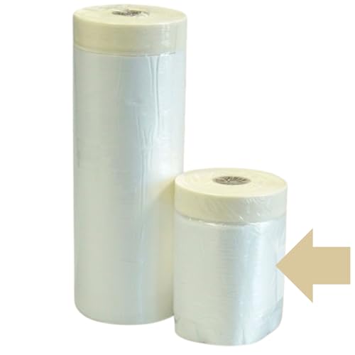 Packen 24 SCHNELL - PREISWERT - GUT Krepp-Masker Abdeckfolie selbstklebend 550 mm x 33 m (10) von Packen 24 SCHNELL - PREISWERT - GUT